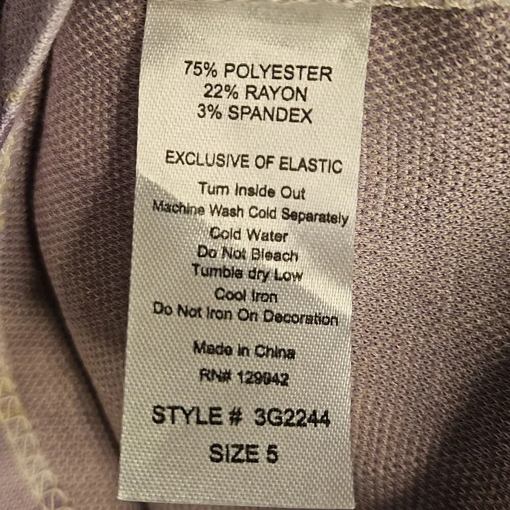 Btween Purple Plaid Girls Dress Size 5